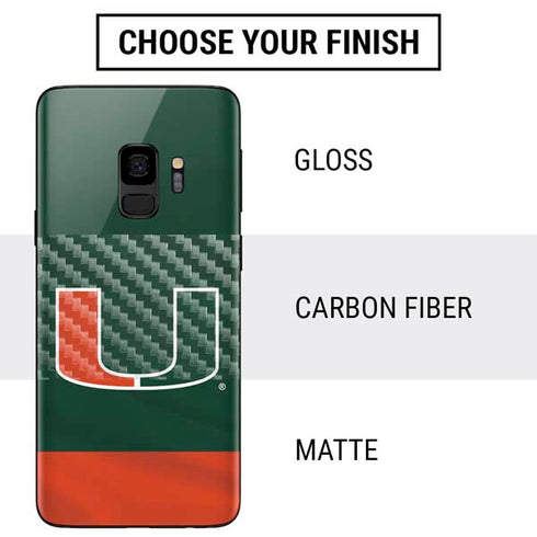 University of Miami Hurricanes Flag Galaxy S9 Skin